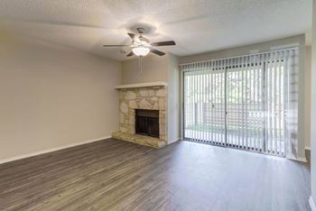 Fireplace In Living Room at Turtle Creek Vista, San Antonio, TX, 78229